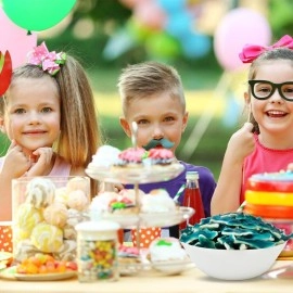 SUNNY ISLAND Baby Blue Sharks Gummy Candy, Blue Raspberry and Marshmallow Flavors, 1-Pound Bag