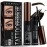Cilrofelr Tattoo Peel Off Eyebrow Gel Tint, Semi Permanent Tattoo Brow Peel Off Tint Gel, Last Up to 3 Days, Waterproof, Transfer-proof, For Fuller & Defined Looking Brows, Dark Brown (2 Pack)