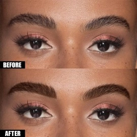 Cilrofelr Tattoo Peel Off Eyebrow Gel Tint, Semi Permanent Tattoo Brow Peel Off Tint Gel, Last Up to 3 Days, Waterproof, Transfer-proof, For Fuller & Defined Looking Brows, Dark Brown (2 Pack)