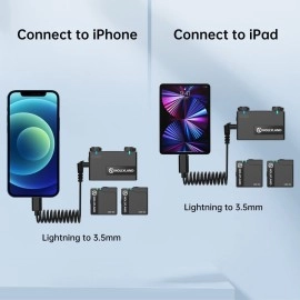 HollyView Hollyland 3.5mm TRS Male to Headphone Jack Adapter Audio Cable for Hollyland Lark M1 150 Wireless Lavalier Microphone Compatible with iPhone 13 12 11 Pro Max