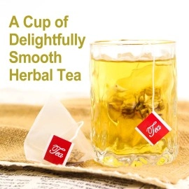 FullChea - Burdock Root Tea Bags, 40 Teabags, 2.5g/bag - Premium Burdock Root - Non-GMO - Naturally Caffeine-free Herbal Tea - Aid in Digestion & Improving Liver Health