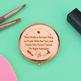 Mwphuy Hairstylist Gift Ideas Hairdresser Gifts for Women Thanks You Gifts Compact Makeup Mirror for Barber Appreciation Gifts Folding Makeup Mirror for Her Birthday Christmas Graduation Gift