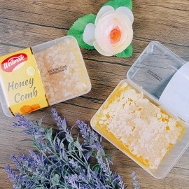 Wellmade Pure Raw Gourmet Honeycomb | 100% Natural Turkish Honey | Unfiltered Farm Fresh Honeycomb in Protective Box | No Additives, No Preservatives | 7 oz (Pack of 1)