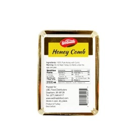 Wellmade Pure Raw Gourmet Honeycomb | 100% Natural Turkish Honey | Unfiltered Farm Fresh Honeycomb in Protective Box | No Additives, No Preservatives | 7 oz (Pack of 1)