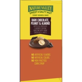 Nature Valley Sweet and Salty Nut Granola Bars, Dark Chocolate Peanut Almond, 24 Bars, 28.8 oz