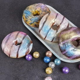 NiHome Edible Luster Dust Glitter Powder Metallic Fancy Food Decorating Sprinkle Glimmery Brew Dust for Drink Wine Beverage Cake Dessert Home Bakery Restaurant Vegan Allergen-Free (Pink, 5g/0.18oz)