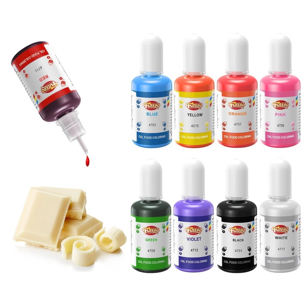 Oil Based Food Coloring, 15ml Large Capacity Food Coloring for Icing, Dye Color for Chocolate Candy Cake, Edible Oil Food Grade Dye for Baking, Fondant & Forsting