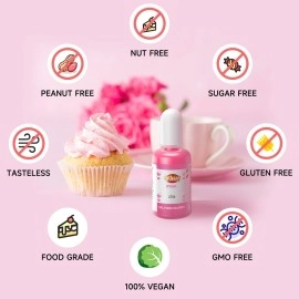 Oil Based Food Coloring, 15ml Large Capacity Food Coloring for Icing, Dye Color for Chocolate Candy Cake, Edible Oil Food Grade Dye for Baking, Fondant & Forsting