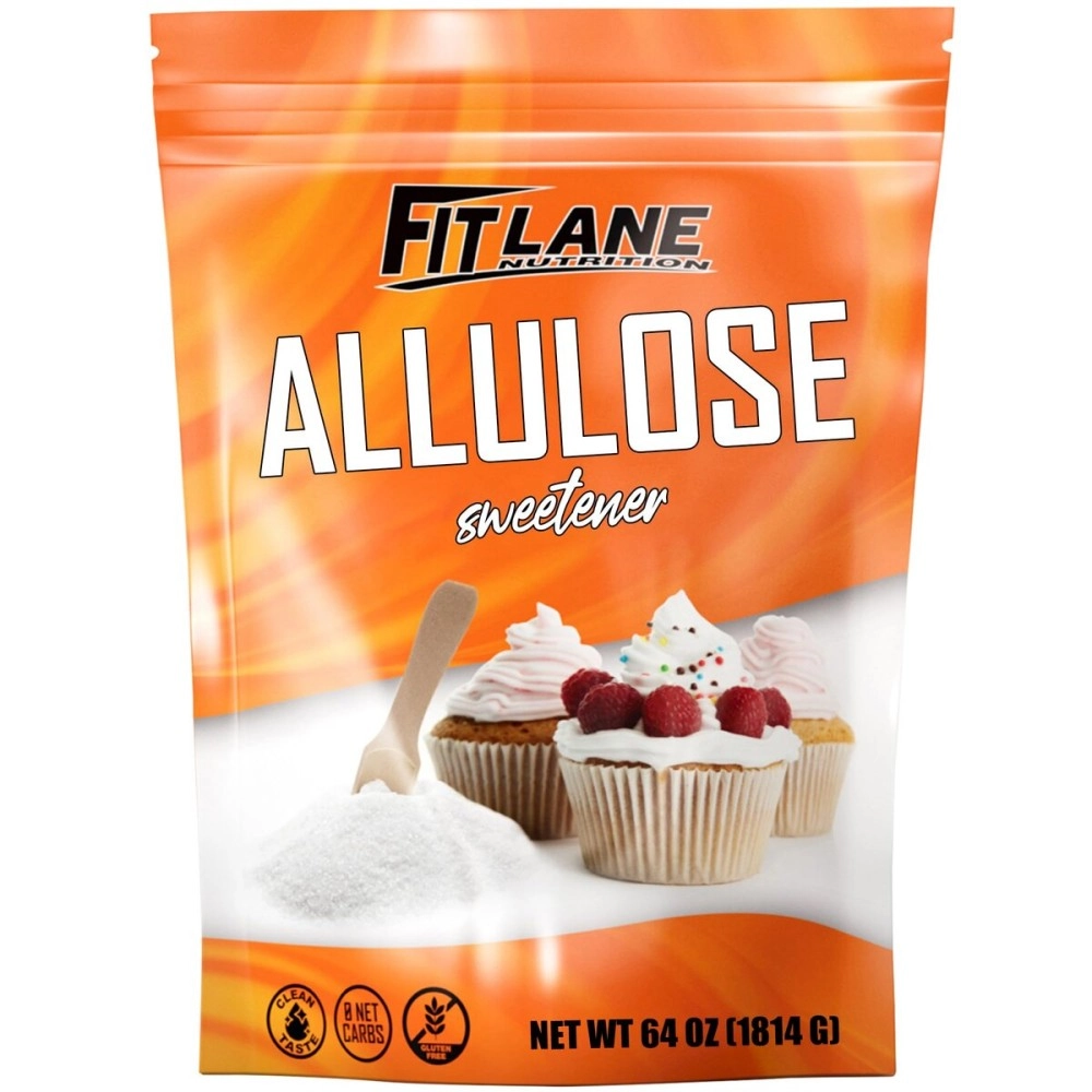 Fit Lane Nutrition Allulose Sweetener 4 LBS - Pure Low Calorie Zero Net Carb Natural Keto Powder With No Aftertaste - Perfect for Baking and Sweetening Your Favorite Foods - Value Size Bag (64 oz)