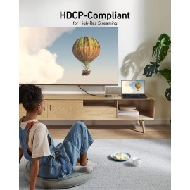 Anker USB C to HDMI Adapter (8K60Hz or 4K144Hz), 518 USB-C Adapter (8K HDMI), USB C to HDMI, for MacBook Pro, MacBook Air, iPad Pro, Pixelbook, XPS, and More