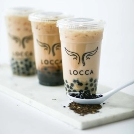 LOCCA Brown Sugar Boba Tea Kit | Bubble Tea Kit for up to 40 Drinks | Black Sugar Syrup Included