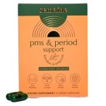 Semaine PMS & Period Relief - Menstrual Cramp Relief: No More Period Cramps, Mood Swings, or Bloating. PMS Supplement for Happy Hormones and Period Relief. (12 Count)