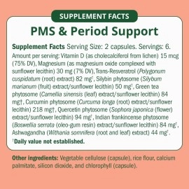 Semaine PMS & Period Relief - Menstrual Cramp Relief: No More Period Cramps, Mood Swings, or Bloating. PMS Supplement for Happy Hormones and Period Relief. (12 Count)