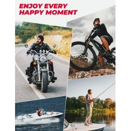 KEMIMOTO Motorcycle Goggles for Men, Polarized Motorcycle Riding Glasses with 4 Pairs of Windproof Lenses for Moto, Boating, Fishing, and Cycling