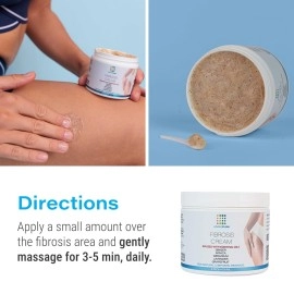 Bruizex Fibrosis Treatment Cream for Liposuction & BBL Post Surgery Recovery, Body Scrub For After BBL, Tummy Tuck, Works with MLD Body Massager Tools, Faja, Lipofoam, Essential Oils Infused, 4 Oz