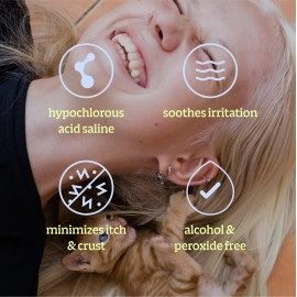 BRIOTECH Pierce Spray, Hypochlorous Acid, Gentle Piercing Aftercare, Calm Redness & Itch, Reduce Bumps, Hypoallergenic HOCl Saline Spray, Contact Free, No Rinse or Residue, Alcohol Free,4 fl oz