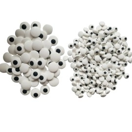 Senchanting 2 Bottles Candy Eyes Eyeballs - Cake Cupcake Toppers - Edible Baking Decorations for Cupcakes, Cakes, Cookies - Halloween, Christmas, Easter, and Edible Art Project Candy (Two Size Mixed)