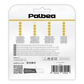 Palbea Extra Sticky Padel Grip - White Padel Overgrips. Pack of 3 - High Sweat Absorption Padel Overgrip. Non-slip Grip Tape. Soft Padel Grip. Padel Accessories