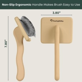 Doodle Slicker Dog Brush - Perfect For Goldendoodle & Poodle Hair Maintenance - Medium to Long Hair Breeds - Detangle, Brush, & Fluff Like a Pro - Goldendoodle Must Haves by Freshly Bailey