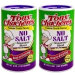 Tony Chachere\'s No Salt Seasoning 5 Ounce Canisters - 2 Pack