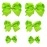 Clipband Neon Bows for Girls,6PCS Hand-made Grosgrain Ribbon Hair Bows Alligator Clips Hair Accessories for Little Teen Toddler Girls Kids (Neon Green)