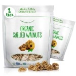 Looney Pruney Organic Walnuts Unsalted 2LB (16oz Bags) Natural Shelled Walnut Halves & Pieces | Raw Organic Walnuts | Unsalted For Snacking, Baking, Topping | Non-GMO, No Preservatives