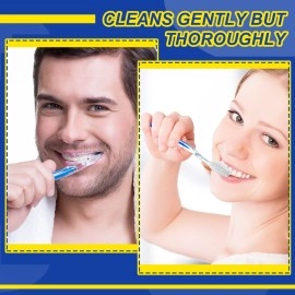 Patelai 100 Pcs Individually Wrapped Toothbrush Bulk Disposable Travel Toothbrushes Soft Bristle Tooth Brush Single Pack for Camping Adults Kids Hotels Guest Toiletries (Blue)