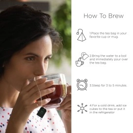 NESTLADY Brown Sugar Ginger Herbal Tea with Longan, Mulberry & Rose - 18 Bags (180g, 10g/bag)