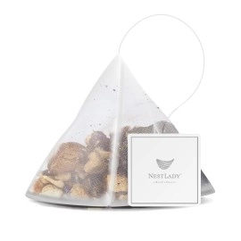 NESTLADY Brown Sugar Ginger Herbal Tea with Longan, Mulberry & Rose - 18 Bags (180g, 10g/bag)