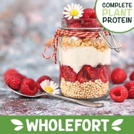 Wholefort Sweet Puffed Quinoa Cereal - Only 3 ingredients: Quinoa, Maca & Panela [9 oz] Vegan - Non-GMO - Gluten Free - More Energy- More Focus