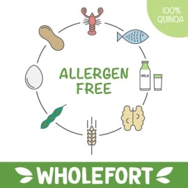 Wholefort Sweet Puffed Quinoa Cereal - Only 3 ingredients: Quinoa, Maca & Panela [9 oz] Vegan - Non-GMO - Gluten Free - More Energy- More Focus