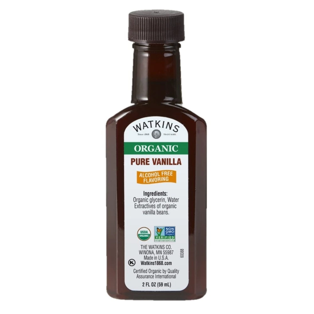 Watkins Organic Pure Vanilla Alcohol Free Flavoring, 2 Fl. Oz (Pack of 1)