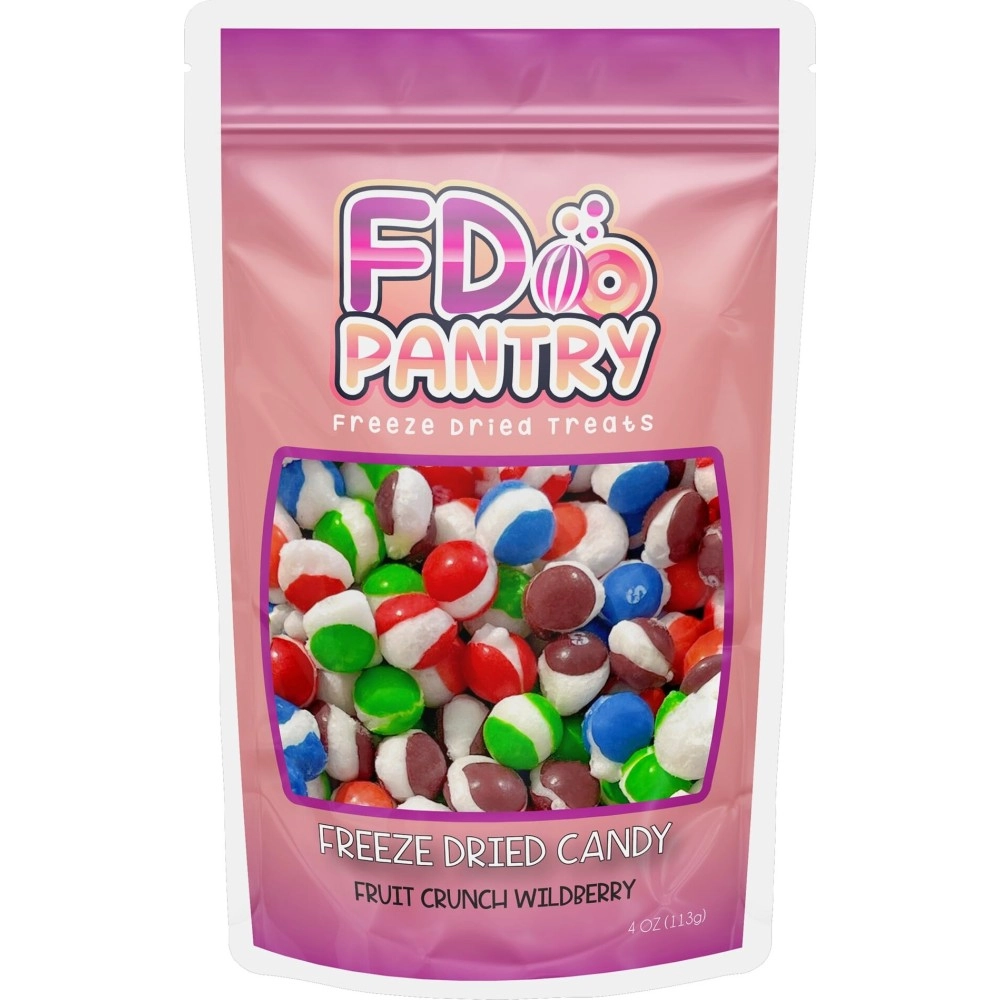 FD Pantry Freeze Dried Fruit Crunch Candy (Wildberry, 4 oz), Pack Of 1, 0.0625 lbs