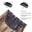 LEEONS 4PCS Clip in Hair Extensions Honey Blonde Mixed Light Brown 20 Inch Long Wavy Synthetic Hair Extensions (4pcs, 20Inch, 22H10)