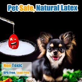 HOLYSTEED Squeaky Dog Toys for Small Dogs, Mini Dogs, Soft Latex Dog Squeaky Toys, Smile Squeaky Dog Balls, Egg Dog Toys Balls 6pcs (1.89 * 1.89 * 2.56inch, for Mini, Small Breeds)