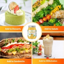 OALSE Sea Moss Gel - 18.5oz Mango Pineapple Flavor Sea Moss Gel Organic Raw Nutritious Organic Sea Moss Gel in Minerals, Proteins & Vitamins, Vegan-Friendly