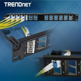 TRENDnet LC Duplex Fiber Optic Keystone Coupler Jacks- 5-Pack, TC-K05LC, Single-Mode & Multi-Mode Fiber Compatible, Use TC-KP24SA Shielded Blank Keystone Patch Panel (Sold Separately)