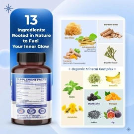 SOTALIX SUPPLEMENT Organic Irish Sea Moss Capsule 12000mg with Turmeric 95% Std. Curcuminoids, Burdock Root, Bladderwrack - Powerful Natural Immunity Booster - USA Made