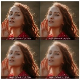 K&F Concept 67mm Black Diffusion 1/4 Filter Mist Soft Glow Diffuser Lens Filters (Nano-D Series)