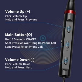 Neckband Bluetooth Headphones Wireless Earbuds for Samsung S25 Ultra S24 S23 FE S22 A53 A14, Sport Headphones HiFi Stereo Surround Sound Ear Buds for iPhone 16 15 14 Pro Max 13 Plus Pixel 9 8 7 6 A