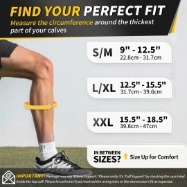CAMBIVO Calf Compression Sleeve Men & Women- Shin Splint Brace Support for Legs Pain Relief, Varicose Vein Treatment