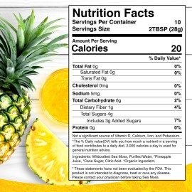 WELLNESS LABSRX Sea Moss Gel Pineapple Flavor 10 oz.