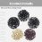 Hairro Micro Link Beads 200pcs 6mm Silicone Lined Micro Rings for Human Hair Extensions Feather Extensions Black