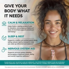GABA L-Theanine - Stress Relief Supplement 900mg - Made in USA - Magnesium | Vitamin B6 - Natural Calm | Sleep | Relaxation | Mood Support - 750 mg Gamma AminoButyric Acid - 120 Vegan Non-GMO Capsules