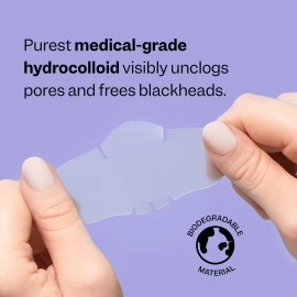 Peach Slices | Nose Pore Patches | Medical-Grade Hydrocolloid | Targets Pores & Pimples | Absorbs Oil Overnight | Vegan | Cruelty-Free | Facial Skin Care Products | 7 Ct