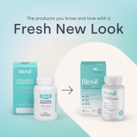 Biosil Collagen Generator - 180 Liquid Capsules - with Patented ch-OSA Complex - Generates & Protects Your Own Collagen - GMO Free - 180 Servings