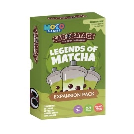 Sabobatage Expansion Pack: Legends of Matcha - Easy Family-Friendly Party Game | Card Games for Adults, Teens & Kids | 2-7 Players