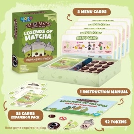 Sabobatage Expansion Pack: Legends of Matcha - Easy Family-Friendly Party Game | Card Games for Adults, Teens & Kids | 2-7 Players