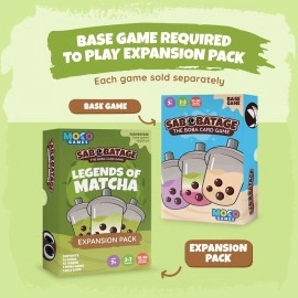 Sabobatage Expansion Pack: Legends of Matcha - Easy Family-Friendly Party Game | Card Games for Adults, Teens & Kids | 2-7 Players