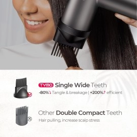 TYMO Hair Comb Attachment Compatible for TYMO AIRHYPE Lite Dryer Only, Magnetic Nozzle for Detangling, Lengthening Textured Hair, and Efficient Styling